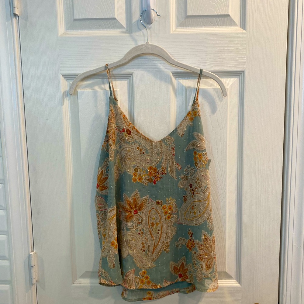 blue rain - francesca’s dressy tank top